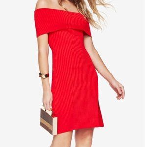 Sexy Kaori BcbgMAXAZRIA off the shoulders slit dress
